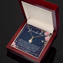 sentimental to my grandmother gift from grandson - alluring beauty gold necklace - Meaningful Cards