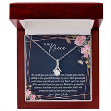 sentimental to my niece gift from uncle - alluring beauty gold necklace - Meaningful Cards