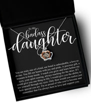 To My Badass Daughter - Luxe Crown Necklace Gift Set - Meaningful Cards