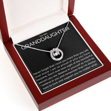 To my granddaughter wishbone dancing cz necklace - Meaningful Cards