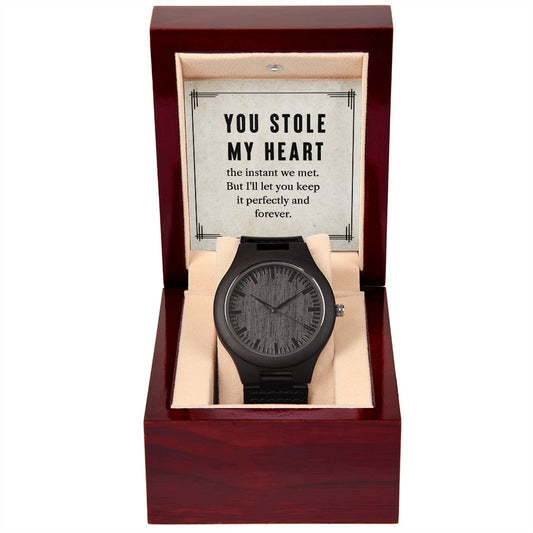 Wooden Watch Gift for Boyfriend - Birthday Gift for Him - Meaningful Cards