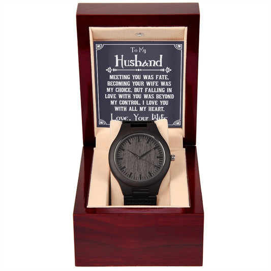 Wooden Watch Gift for Husband - Unique Gift for Husband - Meaningful Cards